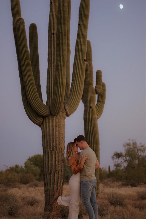 Az Picture Ideas, Engagement Photo Arizona, Engagement Photos Tucson Az, Engagement Photos Outfits Arizona, Cactus Couple Photoshoot, Saguaro Lake Engagement Photos, Engagement Photos In Arizona, Saguaro Photoshoot, Desert Couple Photoshoot Arizona