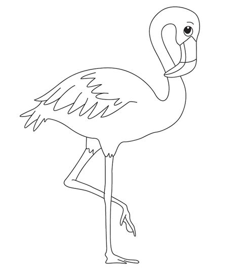 Flamingo Coloring Page, Zoo Animal Coloring Pages, Flamingo Color, Kindergarten Coloring Pages, Heart Coloring Pages, Bird Coloring Pages, Flamingo Art, Unicorn Coloring Pages, Pola Sulam