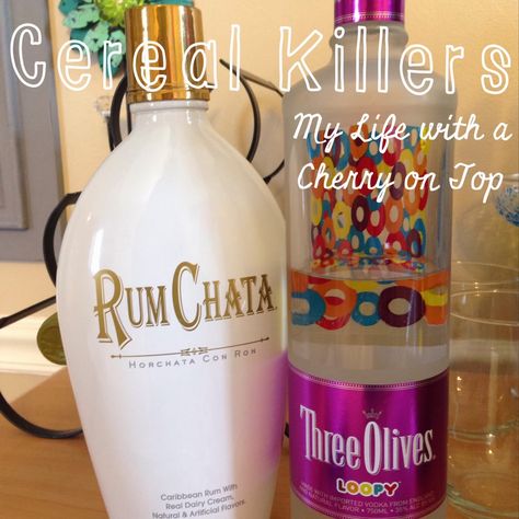 My Life With A Cherry On Top: A Quick and Easy Cocktail Recipe Rum Chata, Easy Cocktail Recipe, Easy Cocktail, Cereal Killer, Vodka Shots, Vodka Recipes, Fruit Loops, Shot Recipes, Cocktail Recipes Easy