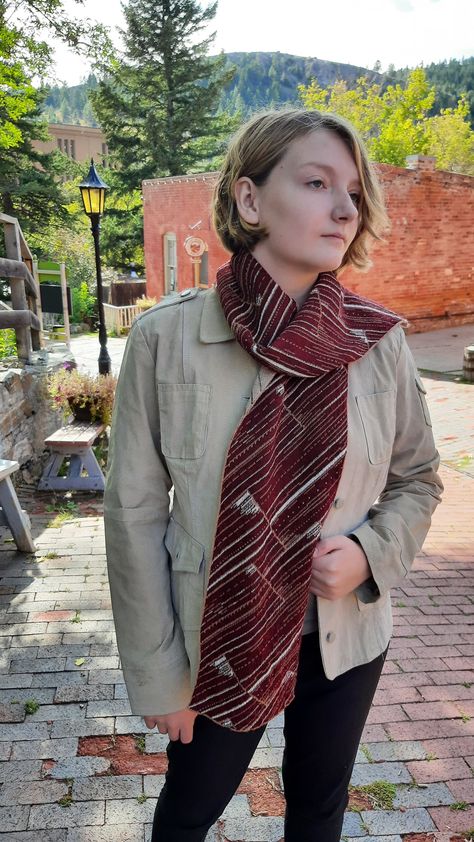 Alpaca Scarf Mountain Abstract Knit - Made in Montana USA by SapphireAlpaca on Etsy Peru, Montana Style, Abstract Scarf, Winter Knitwear, Knitwear Inspiration, Montana Usa, Chic Scarves, Alpaca Scarf, Land Management