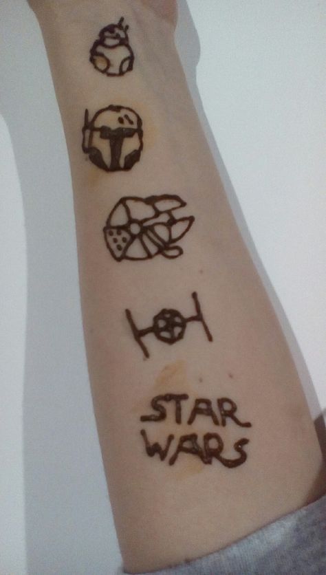 Star wars henna for my little sister!! Star Wars Henna, Henna Tattoo Designs, Henna Art, Henna Design, Henna Tattoo, Little Sisters, Henna Designs, Tattoo Quotes, Henna