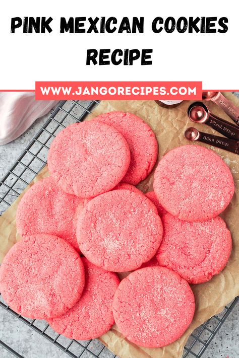 In this blog, I will share with you a Pink Mexican Cookies Recipe that is extremely delicious. #PinkMexicanCookiesRecipe #CookiesRecipe Pink Mexican Cookies, Mexican Pink Cookies Recipe, Mexican Cookies Recipes, Birthday Recipes, Mexican Cookies, Pink Cookies, Cookie Dough Balls, Ingredient Substitutions, Red Food Coloring