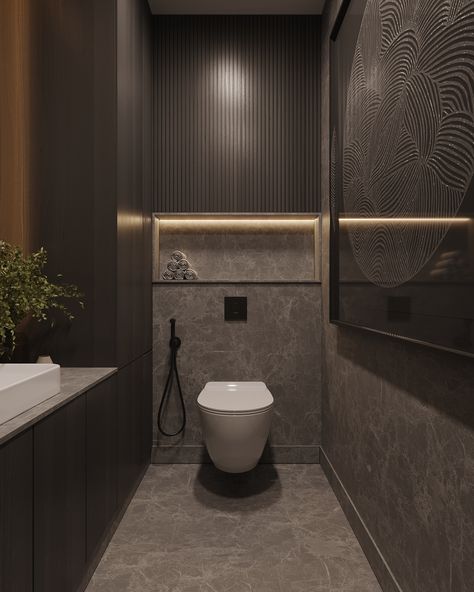 BATHROOM 12 | CGI on Behance Art Interior Design, Toilet Design, Interior Rendering, Art Interior, Agaves, Toilets, Interior Design Kitchen, Daily Inspiration, Blue Sea