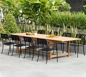 Backyard Updates, Teak Dining Table, Dining Armchair, Mesa Exterior, Patio Dining Table, Backyard Inspo, Outdoor Dining Furniture, Table Chair, Rectangular Dining Table