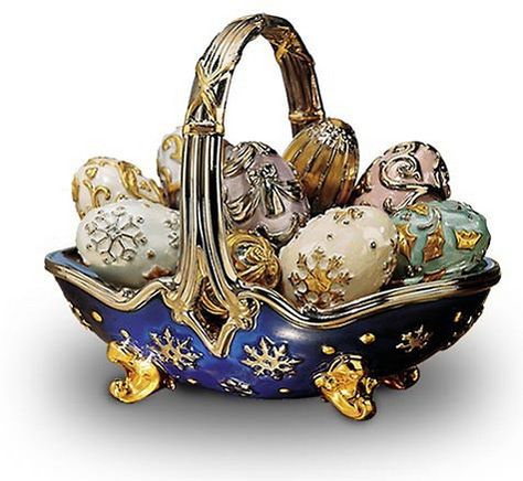 Fabrege Eggs, Russian Eggs, Egg Shop, Faberge Jewelry, Blue Baskets, Limoges Boxes, Egg Basket, Faberge Eggs, Imperial Russia