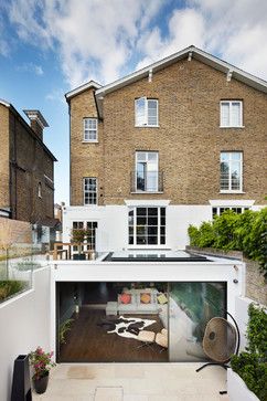 Montague Road - contemporary - Exterior - London - Dyer Grimes Architecture Georgian Townhouse Exterior, British Townhouse Interior, Georgian Townhouse Interior, British Townhouse, London House Interior, Townhouse London, Studio Indigo, Extension Veranda, Georgian Terrace