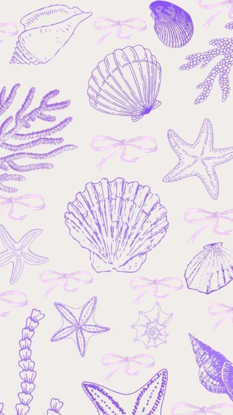 my original collage! coastal purple wallpaper background bows ribbon bow coquette shell collage art photos inspo explore fyp foryou fy foryoupage viral shells lavender lilac pastel colorful bright backdrop cell cellphone phone android mobile iphone homescreen lockscreen beach cool girly cute beachy summer spring ocean style coast IPhone cowgirl Purple Colour Wallpaper, Shell Collage, Spring Ocean, Beachy Wallpaper, Alpha Centauri, Holiday Iphone Wallpaper, Light Purple Wallpaper, Lilac Pastel, Printable Wall Collage