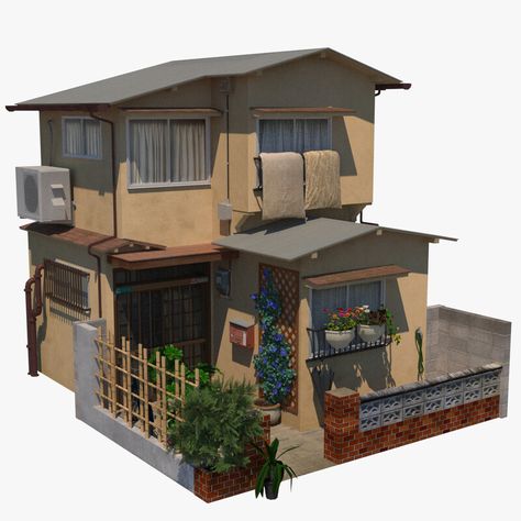 House Exterior Japanese, Bloxburg Japanese House, Japanese House Architecture, Japanese House Exterior, Small Japanese House, Japanese Exterior, Japanese Small House, Casas The Sims Freeplay, Tokyo House