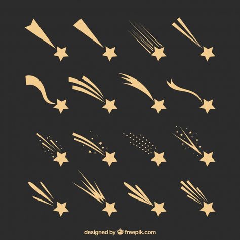 Different Star Designs, Star Graphic Design, Star Vector, Star Logo Design, Star Illustration, Sky Stars, Stars Design, Star Trails, Star Background