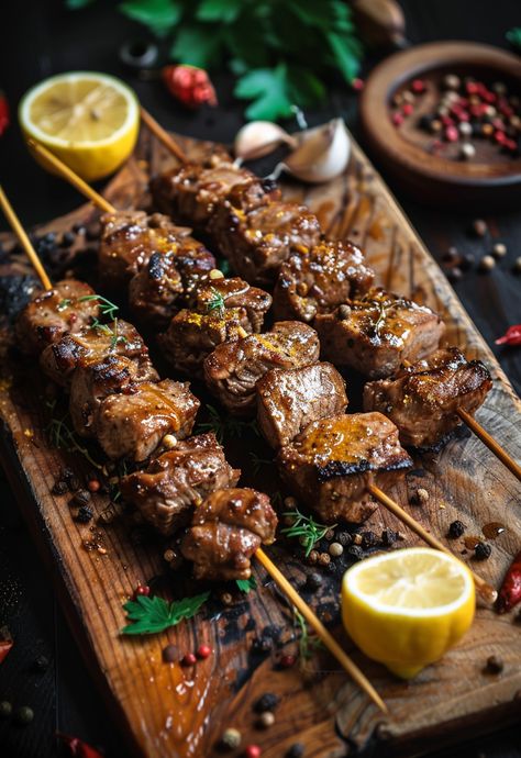 Learn How to Cook Skewer Recipe For Free | Recipes You'll Love, Made Easy! Bbq Pork Skewers, Pork Food, Accessories Drawing, Gobi Recipes, Banana Ketchup, Bbq Shop, Pork Skewers, Meat Skewers, Pork Chop Recipes Baked