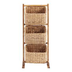 3 Tier Basket Stand, Tiered Basket Stand, Bathroom Storage Furniture, Basket Stand, Bathroom Furniture Storage, Baby Boy Bedroom, Baby Room Neutral, Nursery Room Inspiration, Wicker Baskets Storage