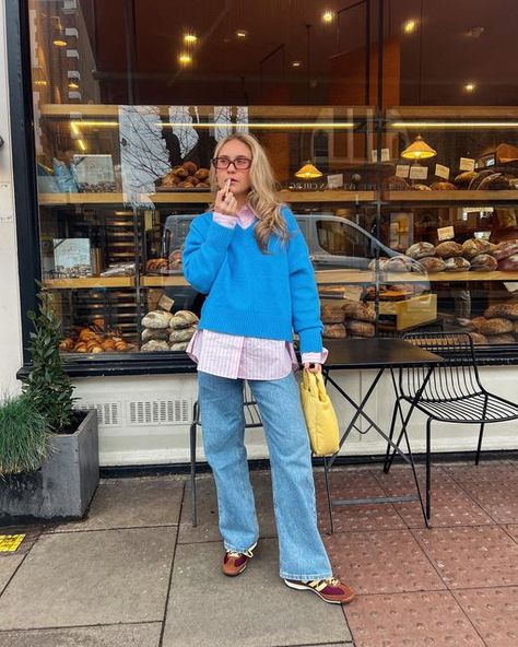 Elle Bridge on Instagram: "baby blue and pale yellow forever 💙🐥💛 Bring on SPRINGGGGG!!! 💕

Happy Friday one and all🫶

#springfashion #springoutfit #springstyle #colourfulfashion #copenhagenfashion #scandistyle" Pale Blue Outfit, Blue Spring, Copenhagen Style, Instagram Baby, Blue Springs, Scandi Style, Blue Outfit, Spring Style, Pale Yellow