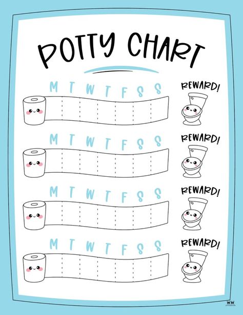 Choose from 20 unique printable potty training charts to help your little one potty train. Use stickers, rewards, and more! Print from home. 100% FREE! Potty Sticker Chart Printable, Potty Chart Ideas Diy, Diy Potty Training Chart Ideas, Free Potty Training Chart Printables, Diy Potty Training Chart, Potty Chart Ideas, Pee Chart, Toilet Training Visual Schedule, Potty Time Chart