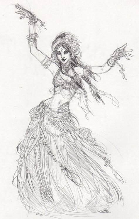 Awesome drawing Dancing Tattoo, Dancer Drawing, Dance Pose, Bd Art, Dancing Drawings, Dancers Art, Swing Dancing, Belly Dancing, Belly Dance Costumes