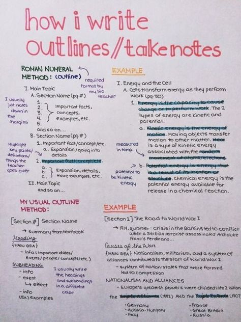 Study Tips For High School, Sampul Binder, Studie Hacks, Note Taking Tips, High School Life Hacks, High School Survival, Effective Study Tips, High School Advice, School Organization Notes