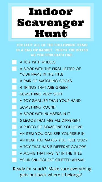 Indoor Scavenger Hunt, Uppfostra Barn, Outdoor Scavenger Hunt, Scavenger Hunt For Kids, Au Pair, Fun Activities To Do, Indoor Activities For Kids, Toddler Fun, Home Learning