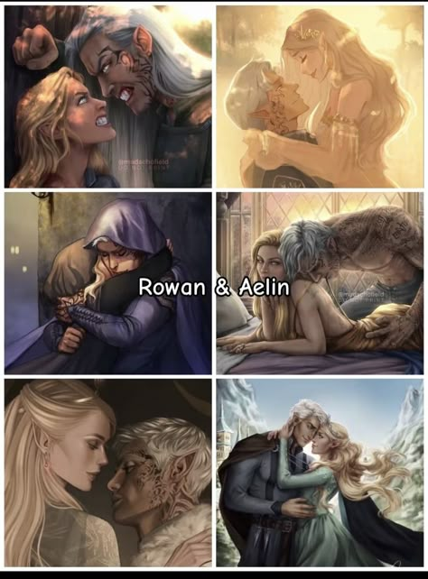 Aelin And Feyre Fanart, Tog Rowan Fanart, Aelin And Rowan Gold Nightgown, Tog Rowan And Aelin, Caelena Sardothien And Dorian, Orynth Tog, Arlin And Rowan, Prisca And Lorian, Rowan And Aelin Queen Of Shadows