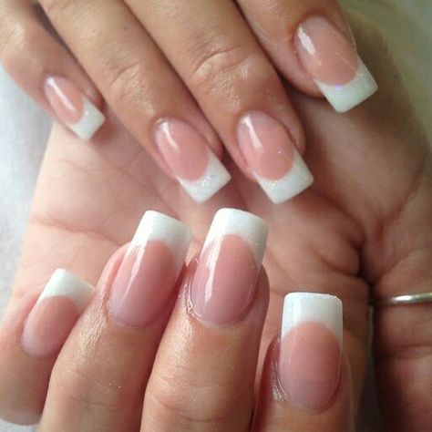 Fully sculptured french acrylic using nailartists products Faded French Nails, Faded French, White Tip Nails, Nail Tip Designs, French Manicure Nails, Perfect Manicure, French Tip Acrylic Nails, French Acrylic Nails, Nails Diy