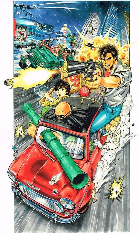 Official Anime Art Box (open for promos) on Twitter: "City Hunter by Yusuke Murata… " Nicki Larson, Yusuke Murata, Nicky Larson, Arte 8 Bits, City Hunter, Art Manga, Hunter Anime, Manga Artist, Old Anime