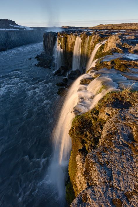 Dettifoss and Selfoss as Photography Locations North Iceland, Waterfall Photo, Special Place In My Heart, Location Photography, The Sunset, Special Places, Golden Hour, Iceland, Places To Travel