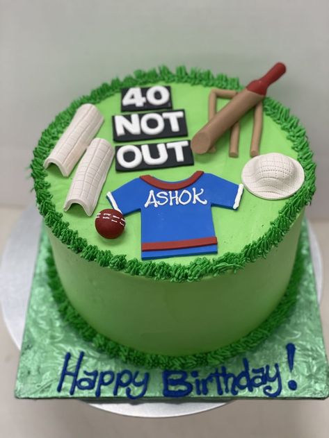 Cake Designs Without Fondant, Cricket Theme Cake For Men, Cricket Theme Cake Without Fondant, Cricket Theme Cake Birthdays, Funny Cakes For Men, Cricket Cake Design, Magician Cake, Cricket Birthday Cake, Cricket Theme Cake