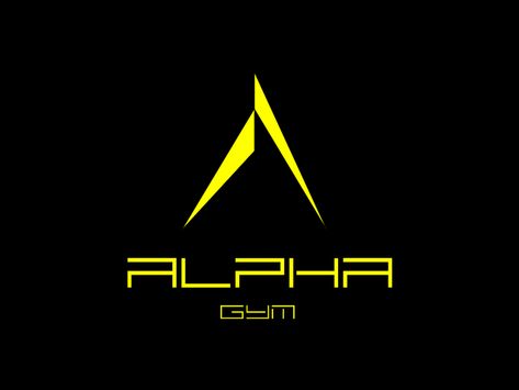 Alpha Gym Logo by Miroslav Kostic on Dribbble Alpha Gym, Eco Logo Design, Alpha Logo, Gym Design Interior, Create Logo Design, Ronaldo Quotes, Flat Logo Design, Mascot Logo Design, Typographic Logo Design