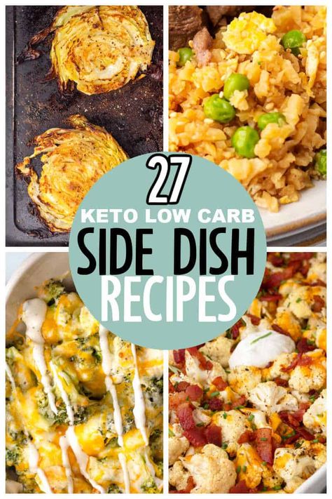 Keto Side Dish Recipes Easy, Quick Low Carb Side Dishes, Lazy Keto Side Dishes, Keto Salad Side Dish, Low Carb Vegetable Recipes Side Dishes, Side Healthy Dishes, Health Side Dishes For Dinner, Salmon Sides Dishes Low Carb, Keto Side Recipes Easy