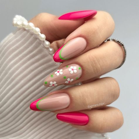 Cute Almond Nails, Paznokcie Hello Kitty, Mom Time, Kutek Disney, Unghie Sfumate, Watermelon Nails, Purple Nail Designs, Nagel Tips, Purple Nail