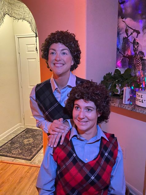 Halloween Costumes Grownups Movie, Halloween Costumes Stepbrothers, Step Brothers Costume Couple, Villain Duo Halloween Costumes, Funny Costumes From Movies, Step Brothers Costume Women, Voldemort Costume Women, Best Dynamic Duo Costumes, Diy Duo Costumes Best Friends