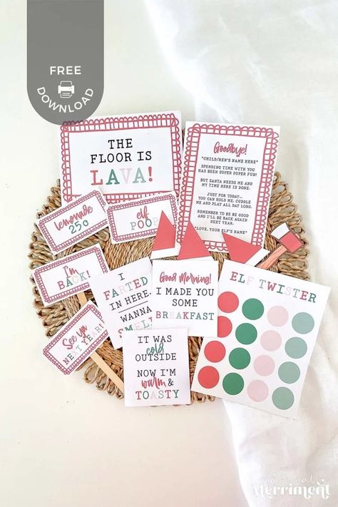 Simplify your Christmas activities with these free printable Elf on the Shelf Props. This kit comes with a range of fun, modern accessories that you can use for your antics. You'll find signs, games, a letter and various props to help your Elf complete their fun activities. I update this kit every year so be sure to check back at A Visual Merriment! | Christmas Activities, Elf On Shelf Printables, Christmas Printables, Free Printables, Props Free, Elf Kit, Holiday Activities, Elf Props Elf On A Shelf Accessories, Diy Elf On The Shelf Props, Elf On Shelf Props, Elf On The Shelf Kits To Sell, Free Elf On The Shelf Printables, Shelf Props, Elf On The Shelf Props, Elf On The Shelf Accessories, Elf On Shelf Printables