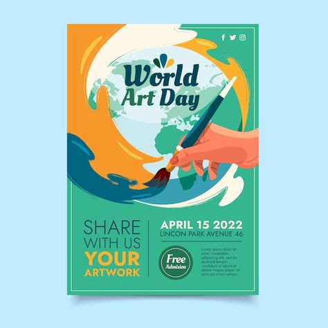 Graphic Design Banner Ideas, World Art Day Poster, Art Workshop Poster, Culture Poster Design, Workshop Advertisement, Vertical Banner Design, Cultural Poster, Workshop Poster, Art Festival Poster