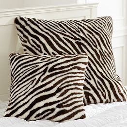 Fur Shop | PBteen Teen Throw Pillow, Upstairs Lounge, Zebra Pillows, Teen Furniture, Teen Decor, Fur Pillow, Zebra Stripes, Teen Bedding, Teen Bedroom Decor