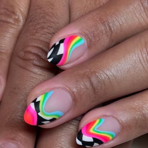 Bree Garland on Instagram: "These almost are giving RuPaul Drag Race 🏁🏳️‍🌈" Rupaul Drag Race, Rupaul Drag, Rupauls Drag Race, Rupaul, Drag Race, Fun Nails, Nail Designs, Nails, On Instagram