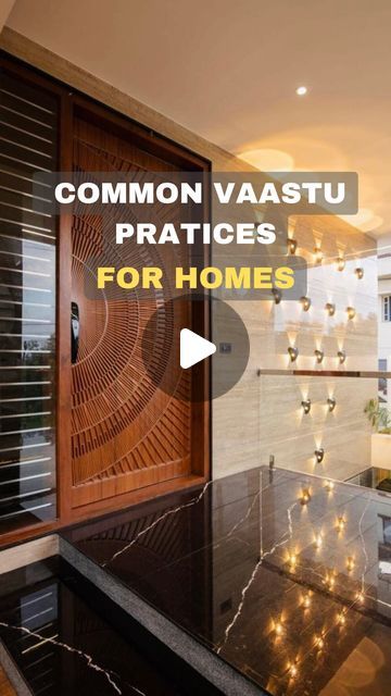 Varun Kaliga | Hyderabad Real Estate on Instagram: "Follow these for Peace and Prosperity:👇🏻  1. Entrance:  - Position the main entrance facing north or east for positive energy flow.  2. Kitchen:  - Place the kitchen in the southeast direction to enhance prosperity.  - Keep the kitchen clean and organized.  3. Bedroom:  - Avoid having a bedroom in the northeast corner.  - Position the bed with the head towards the south for restful sleep.  4. Clutter-free Center:  - Keep the central part of the house clutter-free for positive vibes.  5. Colors:  - Use auspicious colors like light blues, greens, and whites for walls and decor.  6. Symbols of Prosperity:  - Incorporate symbols of prosperity, such as a laughing Buddha or a money plant.  7. Pooja Room:  - Create a dedicated pooja (prayer) r Pooja Place Ideas, Vastu For Pooja Room, Main Design Entrance, House Entrance Wall Decor, Buddha Entrance Decor, Entrance Corner Ideas, House Entrance Wall Design, Pooja Room Entrance Design, Main Door Color Ideas