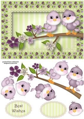 3d Decoupage Printable, Birdie Birthday, Mummy Birthday, Flowers Branch, 3d Templates, Decoupage Printables, 3d Sheets, 3d Decoupage, Image 3d