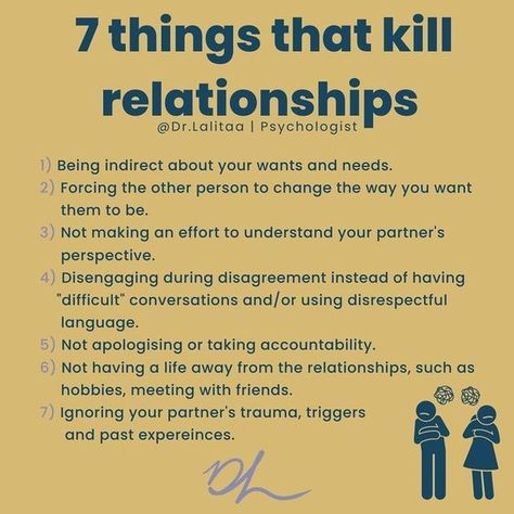 7 things that kill relationships Relationship With Self, Relationship Lessons, Relationship Therapy, Best Marriage Advice, Relationship Advice Quotes, Relationship Psychology, Healthy Relationship Tips, Couples Therapy, Relationship Help