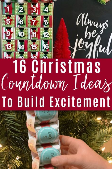 Holiday Countdown Calendar, Countdown To Christmas Craft, Count Down To Christmas Ideas, Days Till Christmas Sign, Christmas Countdown Ideas, Diy Christmas Countdown, Christmas Countdown Crafts, Diy Christmas Advent, Countdown Until Christmas