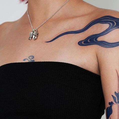 River Tattoo Ideas, Moon River Tattoo, River Tattoos, River Tattoo, Steampunk Skirt, Water Tattoo, Anchor Tattoos, Moon River, July 31