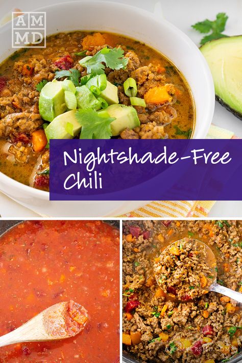 Nightshade Free Curry, Nightshade Free Soup Recipes, Nightshade Free Meals, Nightshade Free Keto Recipes, Nightshade Free Salad Recipes, Nightshade Free Chili Recipes, Low Histamine Chili, Nightshade Free Soup, Nightshade Free Chili