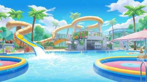 Theme Park Background, Professional Ppt, Theme Park Map, Ppt Background, Cool Slides, Slide Background, Powerpoint Background, Summer Pool, Class Projects