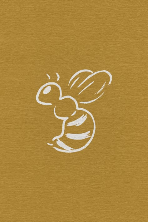 Bee Custom Illustration | custom illustration, hand drawn, yellow and white, nature vibes, organic aesthetic, organic, minimalistic, ipad drawing, brand illustrations, brand assets, website graphics Bees Graphic Design, Bee Illustration Cute, Bee Illustration Graphic Design, Honey Illustrations, Bee Graphic Design, Bee Graffiti, Cute Bee Drawing, Bees Drawing, Bee Branding