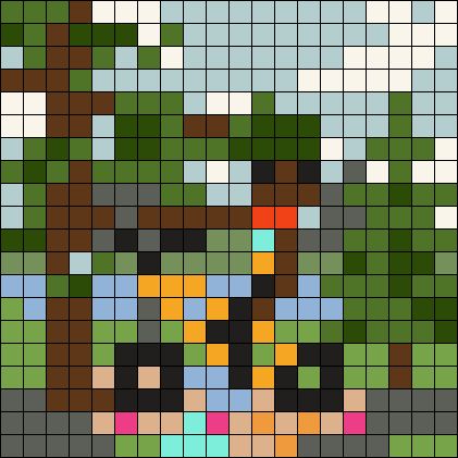 Tyler The Creator-wolf Perler Bead Pattern | Bead Sprites | Characters Fuse Bead Patterns Tyler The Creator Kandi, Tyler The Creator Perler Beads, Rave Light, Fuse Bead Patterns, Kandi Cuff, Pattern Maker, Beads Designs, Pixel Art Grid, Kandi Patterns