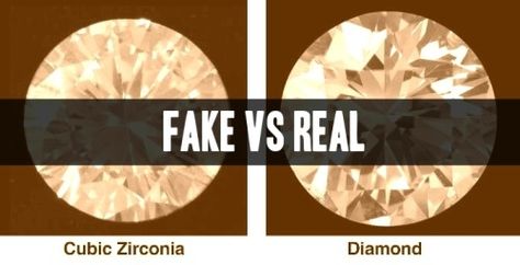 How To Tell If Diamonds Are Real or Fake How To Tell If Diamonds Are Real, How To Tell If A Diamond Is Real, Fake Diamond Rings That Look Real, Cheap Costume Jewelry, Fake Diamond, Synthetic Diamond, Diamond Education, Simple Diamonds, Diamond Alternatives