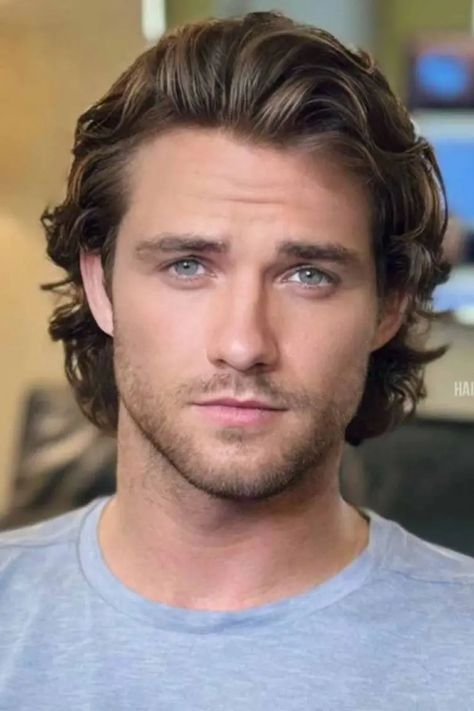 Flowy Haircut Ideas for Men | HairAide Long Flow Hairstyle Men, Medium Flow Hair Men, Flowy Haircut, Medium Length Hair Styles Men, Flowy Hair Men, The Flow Haircut, Long Layered Hair Men, The Flow Hairstyle Men, Mens Hairstyles Long