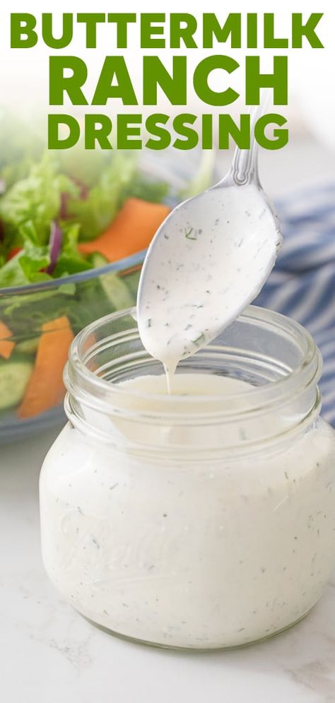 Buttermilk Blue Cheese Dressing, Homemade Buttermilk Ranch Dressing, Buttermilk Ranch Dressing Recipe, Homemade Buttermilk Ranch, Fries And Chicken, Baked Buffalo Chicken Dip, Filling Salads, Budget Dinners, Dipping Sauces For Chicken