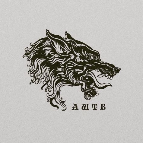 Nocturnal Tattoo Design, Wolf Illustration Tattoo, Howler Tattoo, Drawing Ideas People, Wolf Head Tattoo, Soldier Tattoo, Fox Tattoo Design, Medieval Tattoo, Wolf Tattoo Design