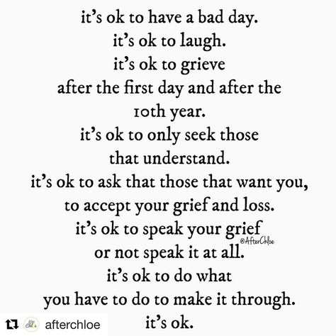 It’s OK 🧡 Re-sharing this from @afterchloe in the hope it helps someone who might be needing to hear it this evening 🧡 #stcatherineshospice… Its Ok To Grieve, Hlhs Awareness, St Catherine, My Nephew, Its Ok, Having A Bad Day, The Hope, God Is Good, God Is