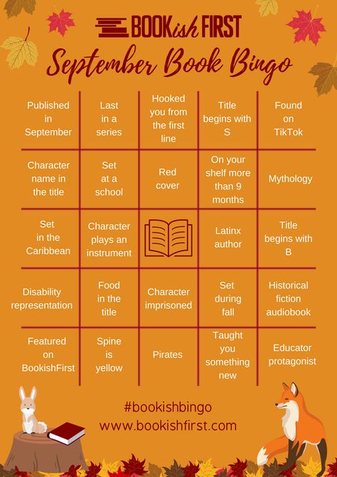 Bookish Bingo, Book Bingo, September Reading, Reading Bingo, Book Reading Journal, Bookstagram Inspiration, Bingo Card, Book Instagram, Book Challenge