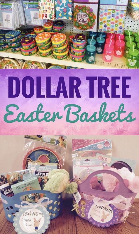 Dollar Tree Easter Baskets for Kids - Glitter On A Dime Dollar Tree Easter Basket Ideas, Cheap Easter Baskets, Dollar Tree Easter Basket, Easter Baskets For Kids, Simple Easter Baskets, Baskets For Kids, Unique Easter Baskets, Creative Easter Baskets, Candy Easter Basket