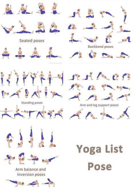 If you are looking for knowing more about the yoga pose! It is increase seated, backend, standing, arm and leg..etc. I trust it can helps you a lot! Yoga Poses Standing, Standing Leg Stretches, Yoga Seated Poses, Yoga Arm Stretches, Arm Balancing Yoga Poses, Balancing Poses Yoga, Leg Yoga Poses, Backbends Yoga, Yoga Legs Workout